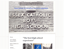 Tablet Screenshot of essexcatholiceagles.com